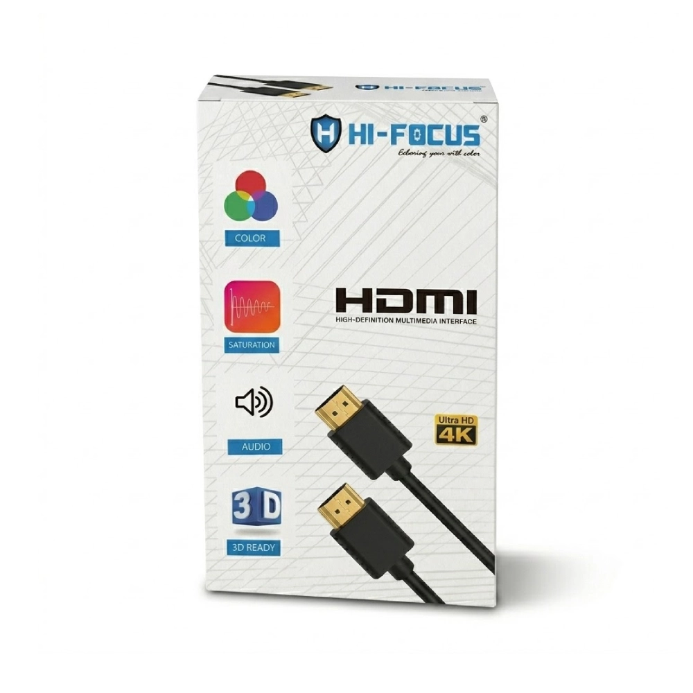 Hi-Focus HDMI Cable 1.5m 4K 30HZ 1080P With Ethernet 10.2GB/S Speed